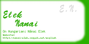 elek nanai business card